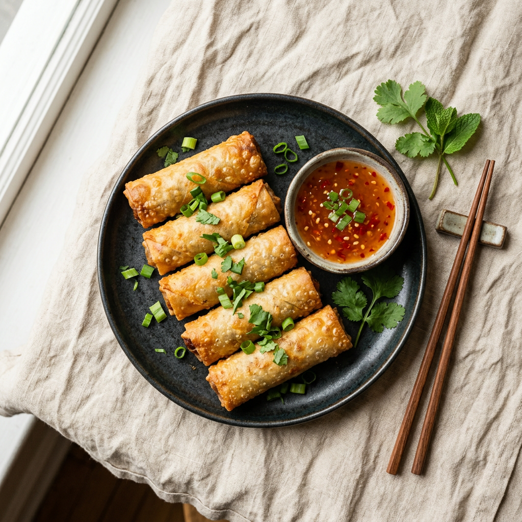 Veggie Spring Rolls (4)
